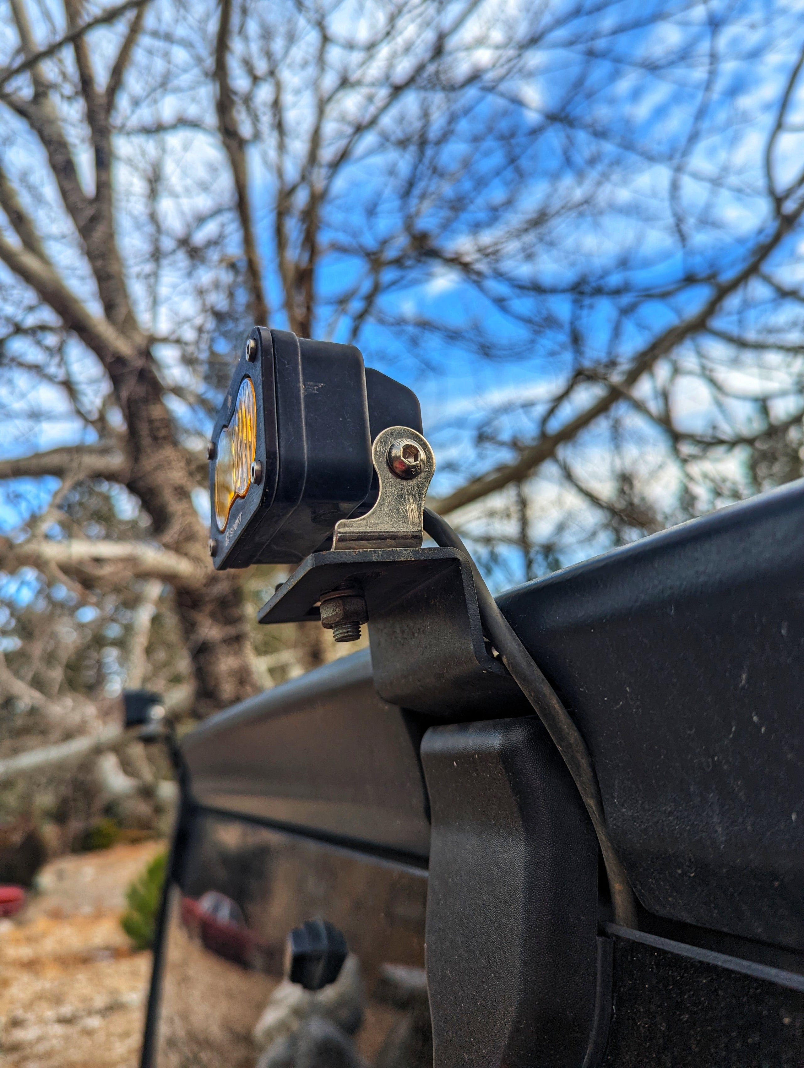 Jeep JK or JL Rear Hardtop Hinge Light Mounting Bracket Cornerstone